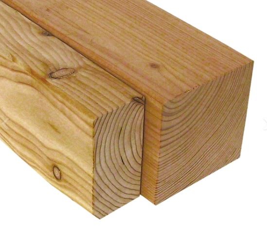 Konstruktionsvollholz Lärche NSi (nicht sichtbarer